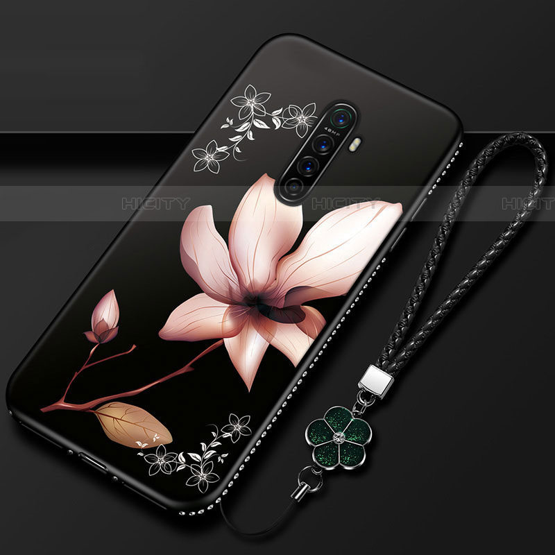 Funda Silicona Gel Goma Flores Carcasa para Realme X2 Pro