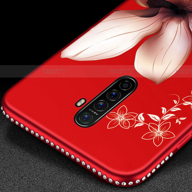 Funda Silicona Gel Goma Flores Carcasa para Realme X2 Pro