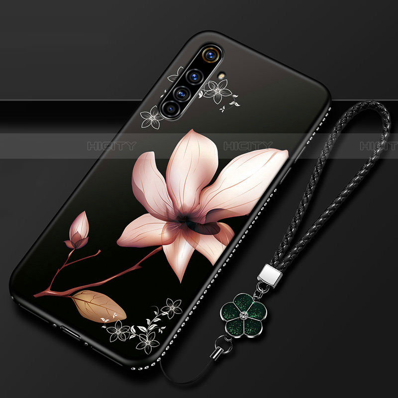 Funda Silicona Gel Goma Flores Carcasa para Realme X50 Pro 5G