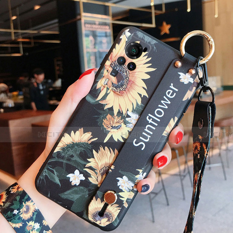 Funda Silicona Gel Goma Flores Carcasa para Vivo X60 Pro 5G