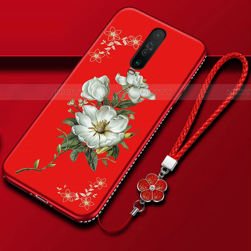 Funda Silicona Gel Goma Flores Carcasa para Xiaomi Poco X2