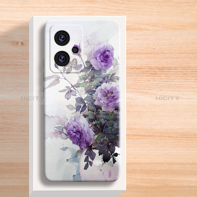 Funda Silicona Gel Goma Flores Carcasa para Xiaomi Poco X4 GT 5G