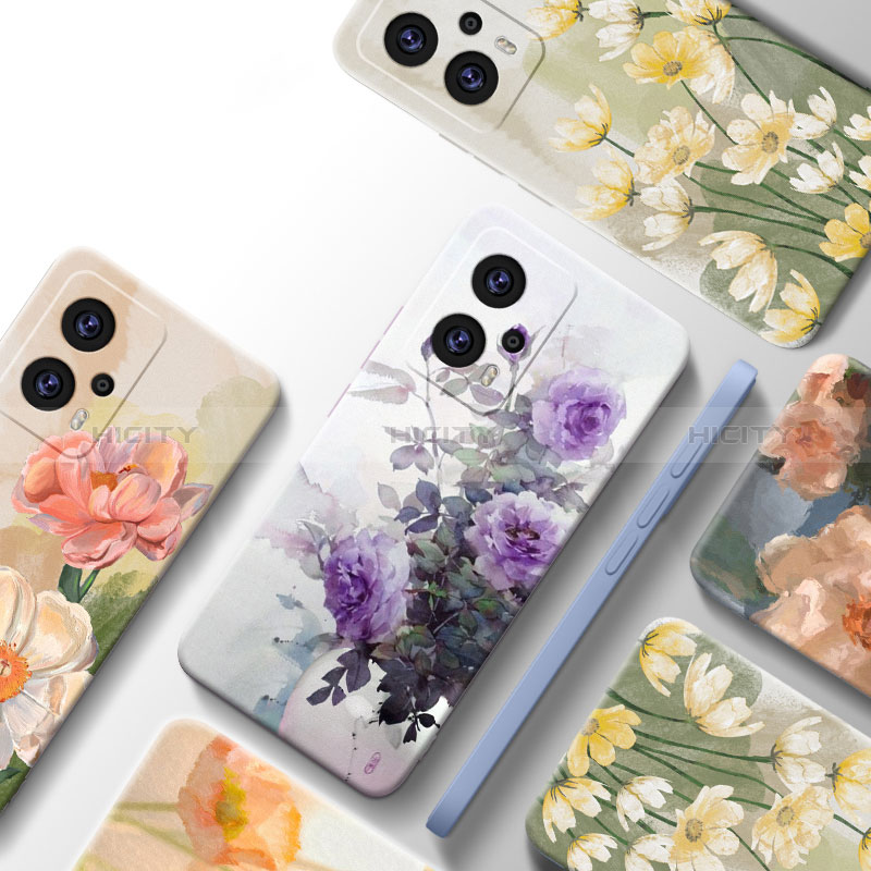 Funda Silicona Gel Goma Flores Carcasa para Xiaomi Redmi Note 11T Pro+ Plus 5G