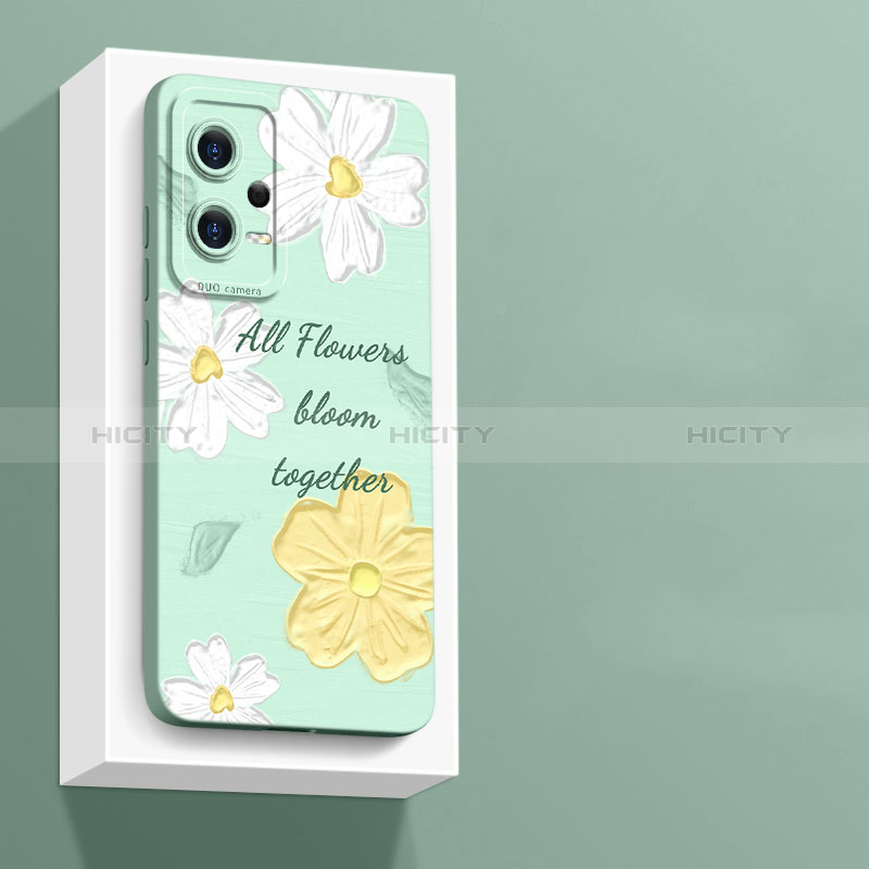 Funda Silicona Gel Goma Flores Carcasa para Xiaomi Redmi Note 12 Pro+ Plus 5G