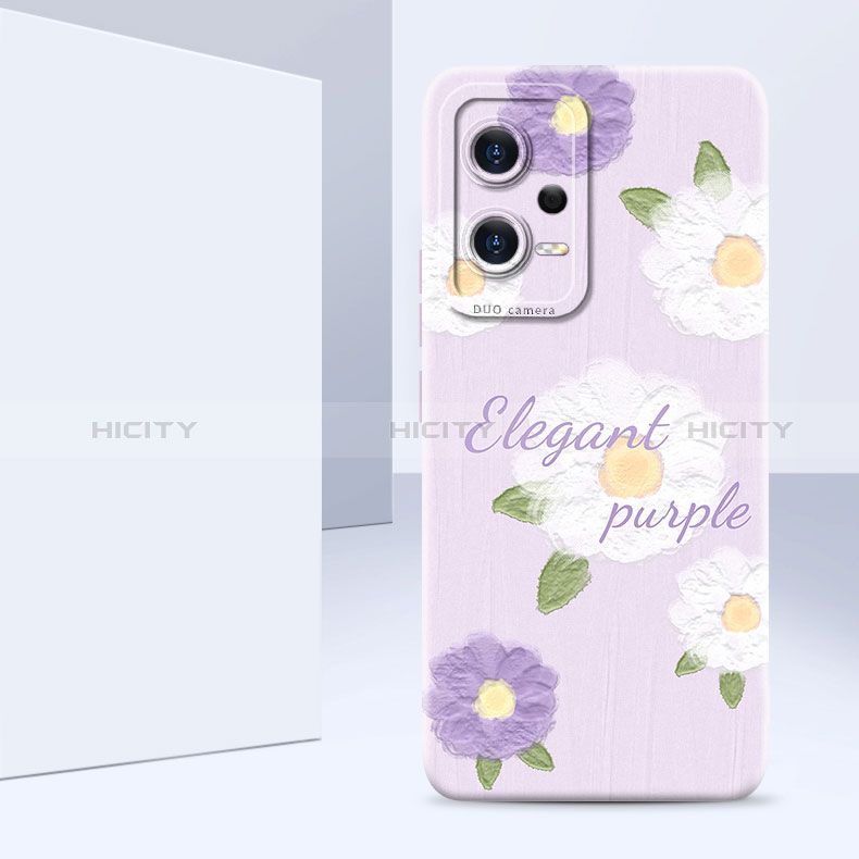 Funda Silicona Gel Goma Flores Carcasa para Xiaomi Redmi Note 12 Pro+ Plus 5G