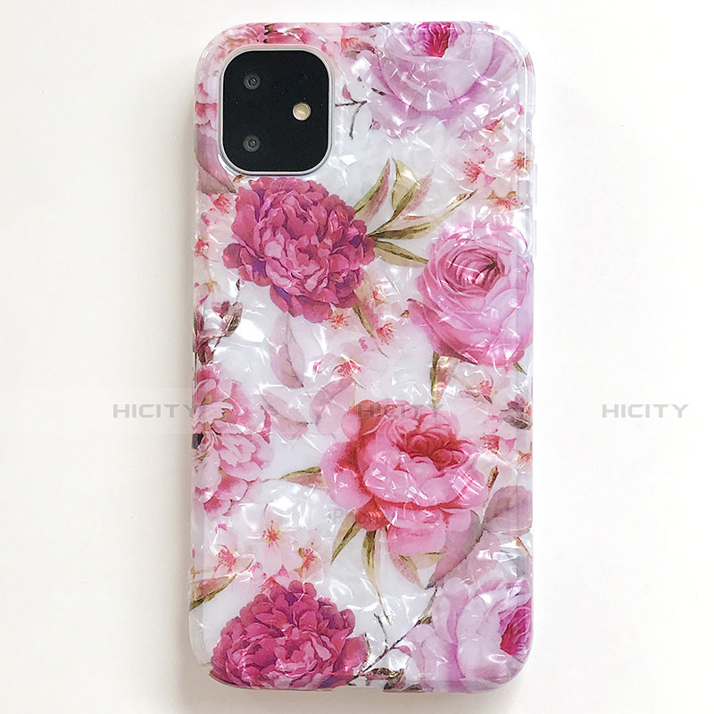 Funda Silicona Gel Goma Flores Carcasa S01 para Apple iPhone 11