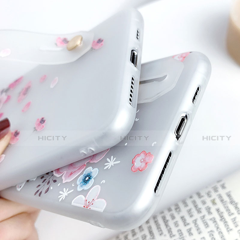 Funda Silicona Gel Goma Flores Carcasa S01 para Apple iPhone Xs