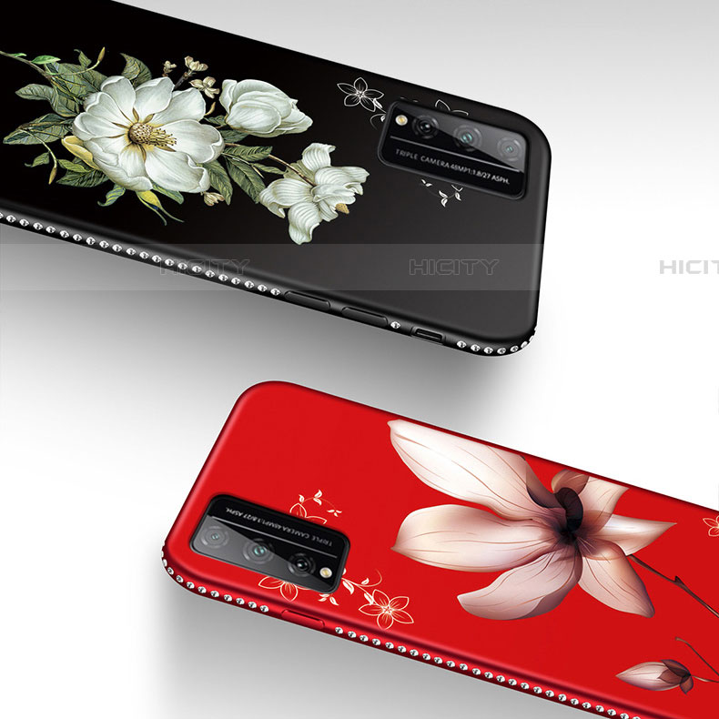 Funda Silicona Gel Goma Flores Carcasa S01 para Huawei Honor Play4T Pro