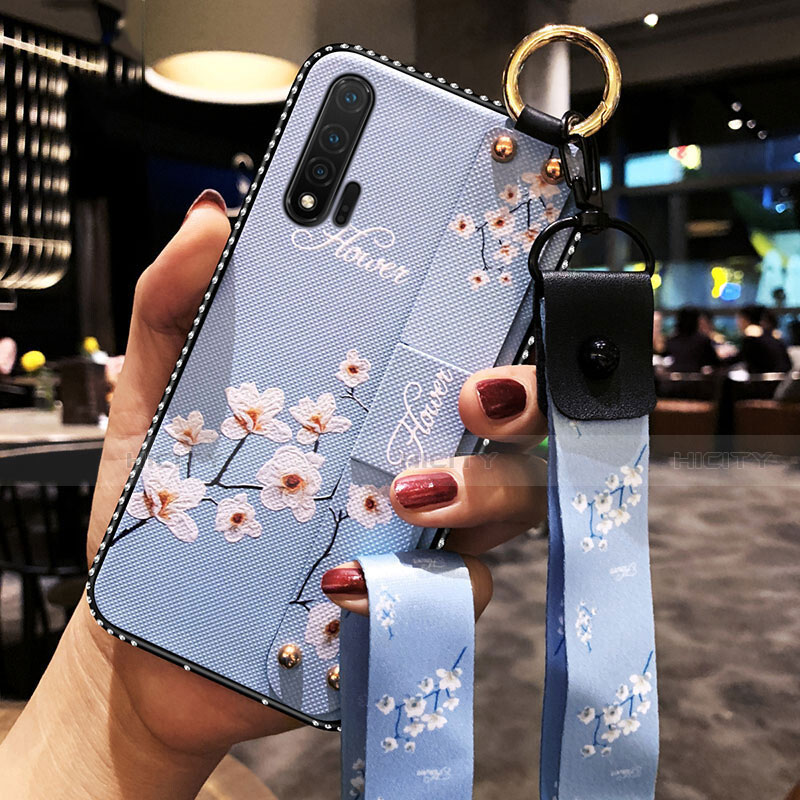 Funda Silicona Gel Goma Flores Carcasa S01 para Huawei Nova 6 5G