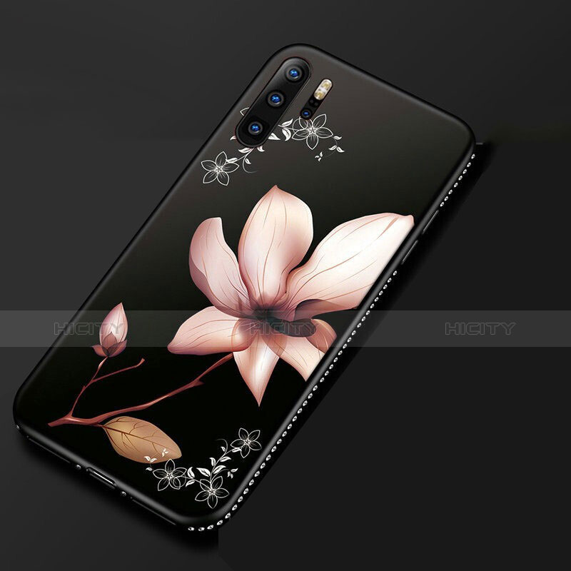 Funda Silicona Gel Goma Flores Carcasa S01 para Huawei P30 Pro Rosa