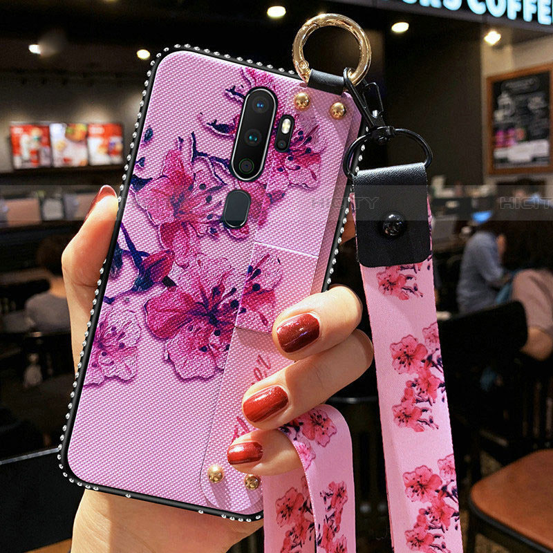 Funda Silicona Gel Goma Flores Carcasa S01 para Oppo A9 (2020)