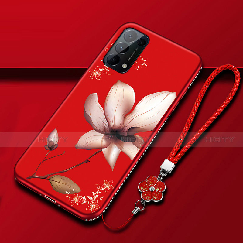 Funda Silicona Gel Goma Flores Carcasa S01 para Oppo Reno5 Pro 5G