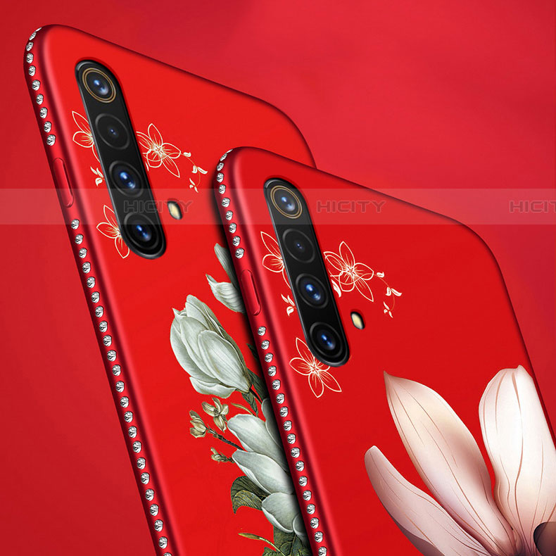 Funda Silicona Gel Goma Flores Carcasa S01 para Realme X50m 5G