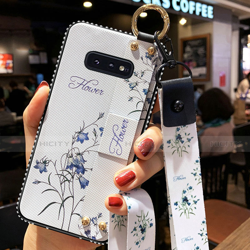 Funda Silicona Gel Goma Flores Carcasa S01 para Samsung Galaxy S10e