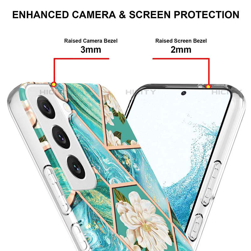 Funda Silicona Gel Goma Flores Carcasa S01 para Samsung Galaxy S23 Plus 5G