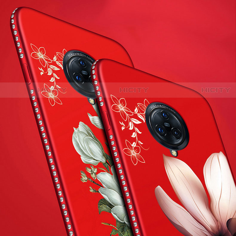 Funda Silicona Gel Goma Flores Carcasa S01 para Vivo Nex 3 5G