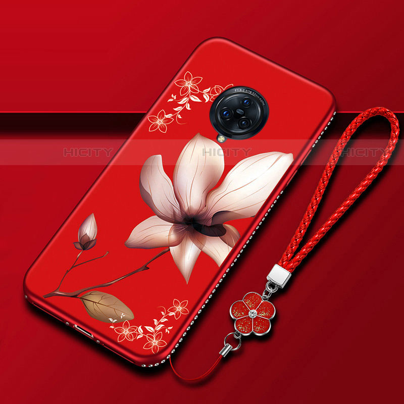 Funda Silicona Gel Goma Flores Carcasa S01 para Vivo Nex 3S