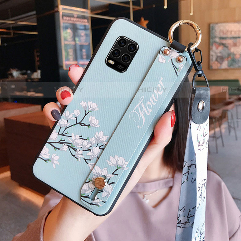 Funda Silicona Gel Goma Flores Carcasa S01 para Xiaomi Mi 10 Lite