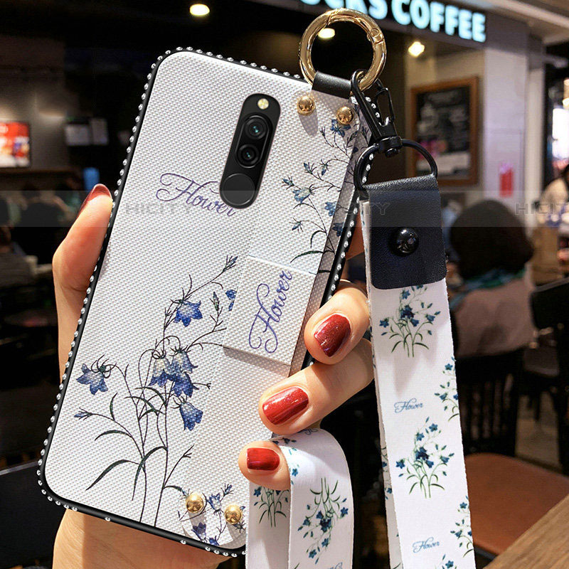 Funda Silicona Gel Goma Flores Carcasa S01 para Xiaomi Redmi 8