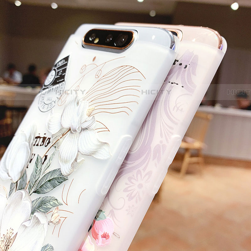 Funda Silicona Gel Goma Flores Carcasa S02 para Samsung Galaxy A90 4G