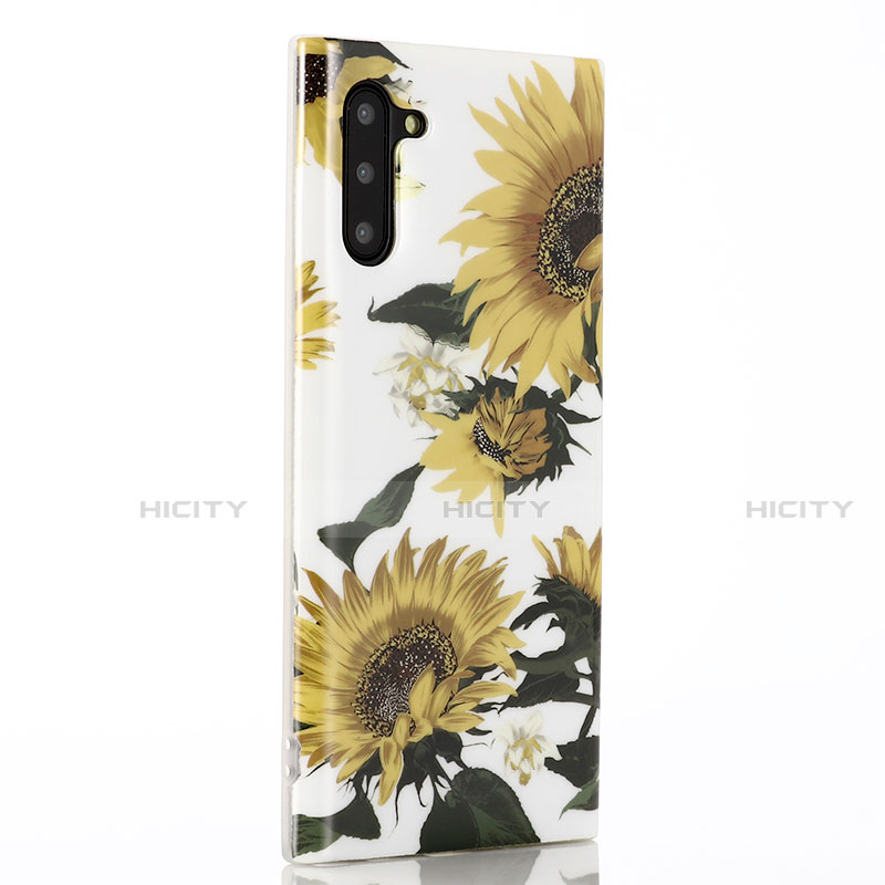 Funda Silicona Gel Goma Flores Carcasa S02 para Samsung Galaxy Note 10 5G