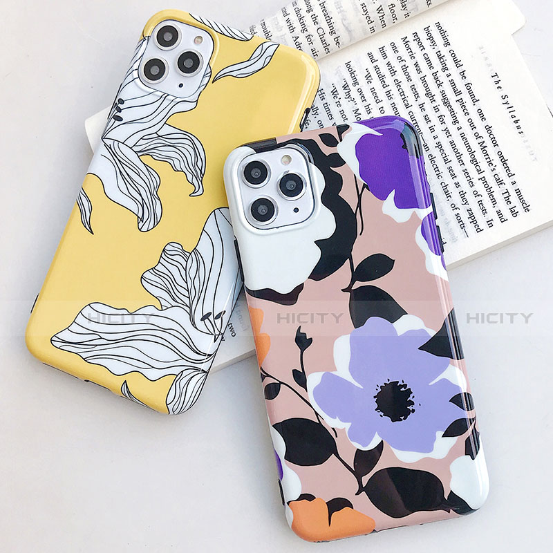 Funda Silicona Gel Goma Flores Carcasa S03 para Apple iPhone 11 Pro Max