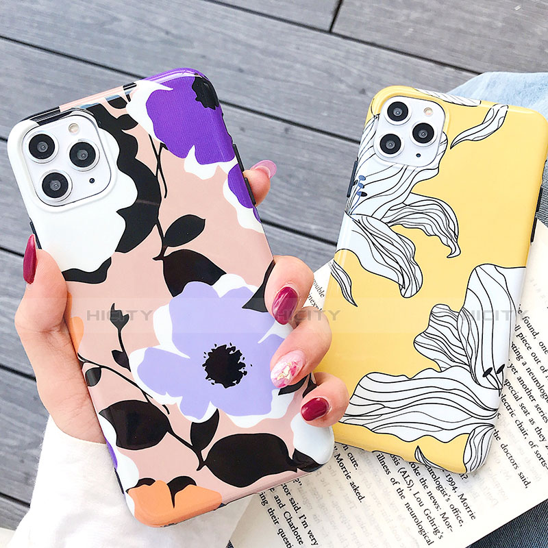 Funda Silicona Gel Goma Flores Carcasa S03 para Apple iPhone 11 Pro Max