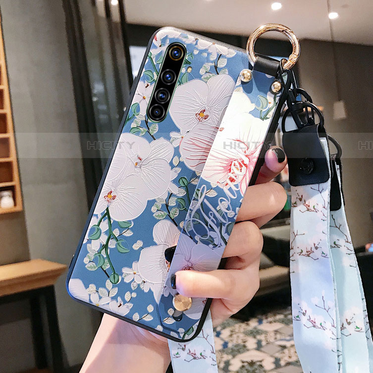 Funda Silicona Gel Goma Flores Carcasa S03 para Realme X50 Pro 5G