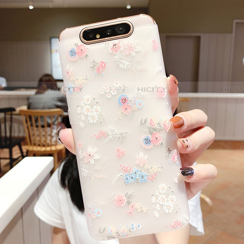 Funda Silicona Gel Goma Flores Carcasa S03 para Samsung Galaxy A90 4G