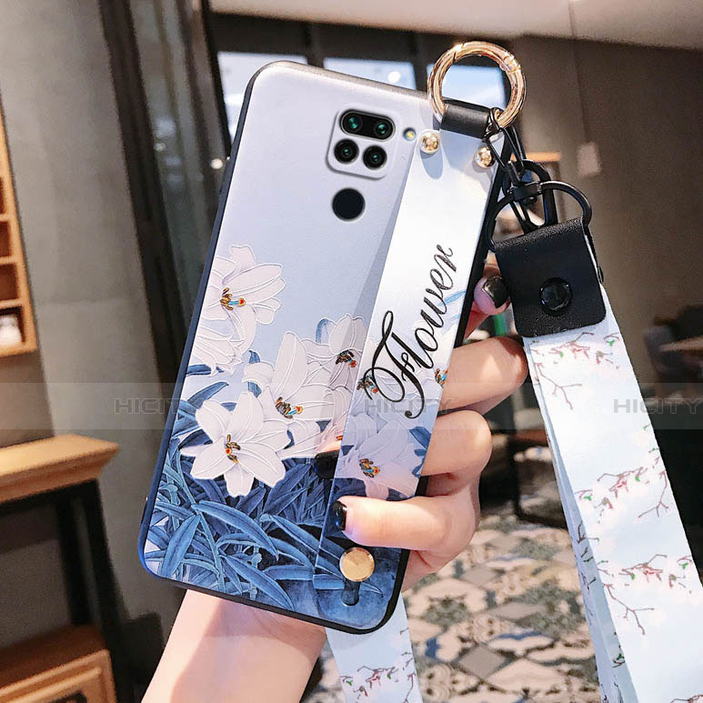 Funda Silicona Gel Goma Flores Carcasa S04 para Xiaomi Redmi Note 9