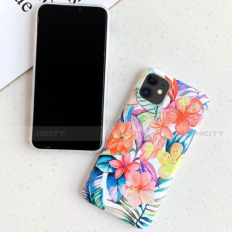 Funda Silicona Gel Goma Flores Carcasa S06 para Apple iPhone 11