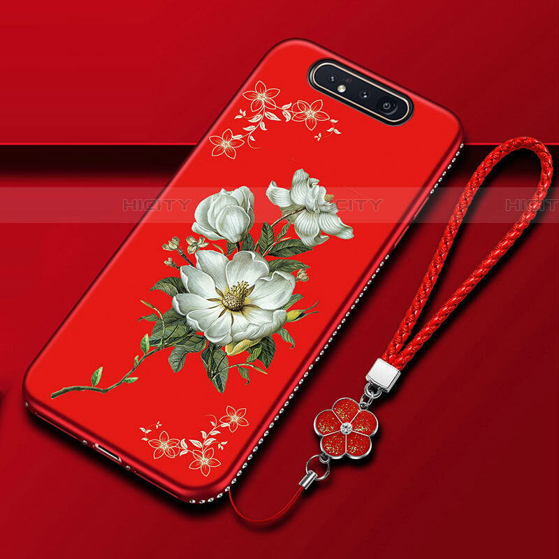 Funda Silicona Gel Goma Flores Carcasa S06 para Samsung Galaxy A90 4G