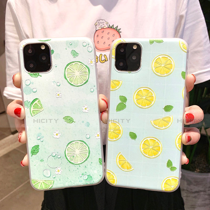 Funda Silicona Gel Goma Fruta Carcasa C01 para Apple iPhone 11 Pro Max