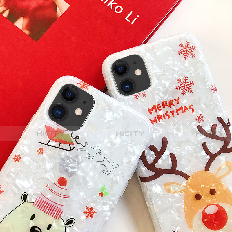 Funda Silicona Gel Goma Navidad Carcasa para Apple iPhone 11