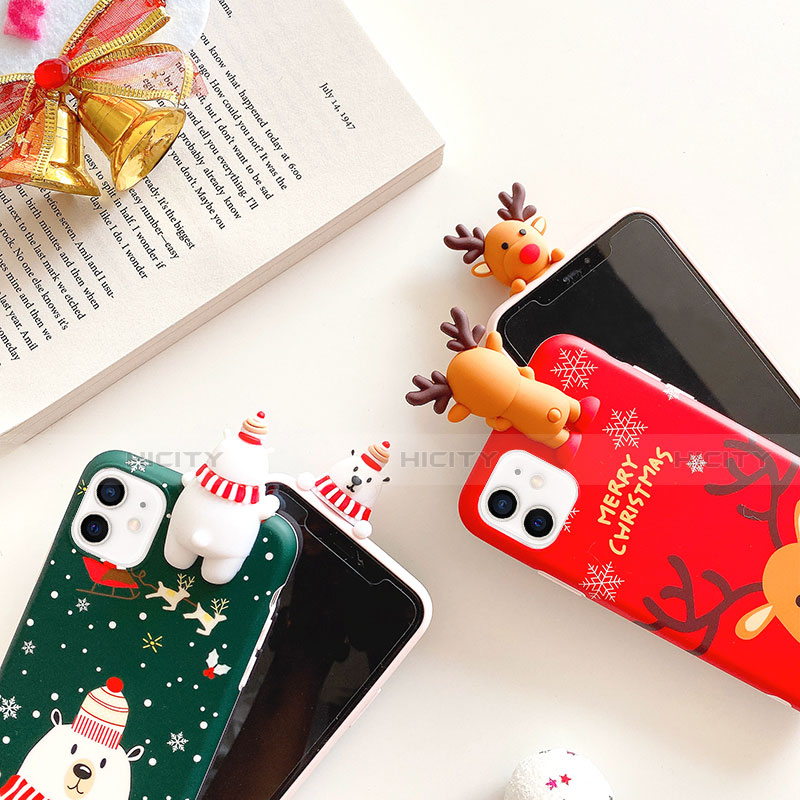 Funda Silicona Gel Goma Navidad Carcasa S02 para Apple iPhone 12