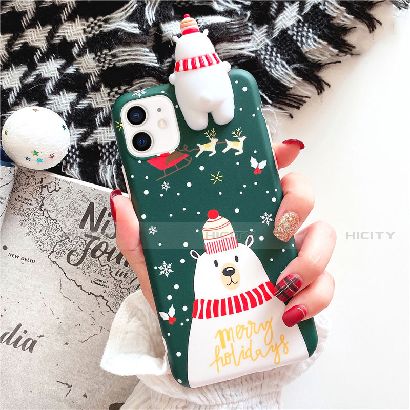 Funda Silicona Gel Goma Navidad Carcasa S02 para Apple iPhone 12 Mini