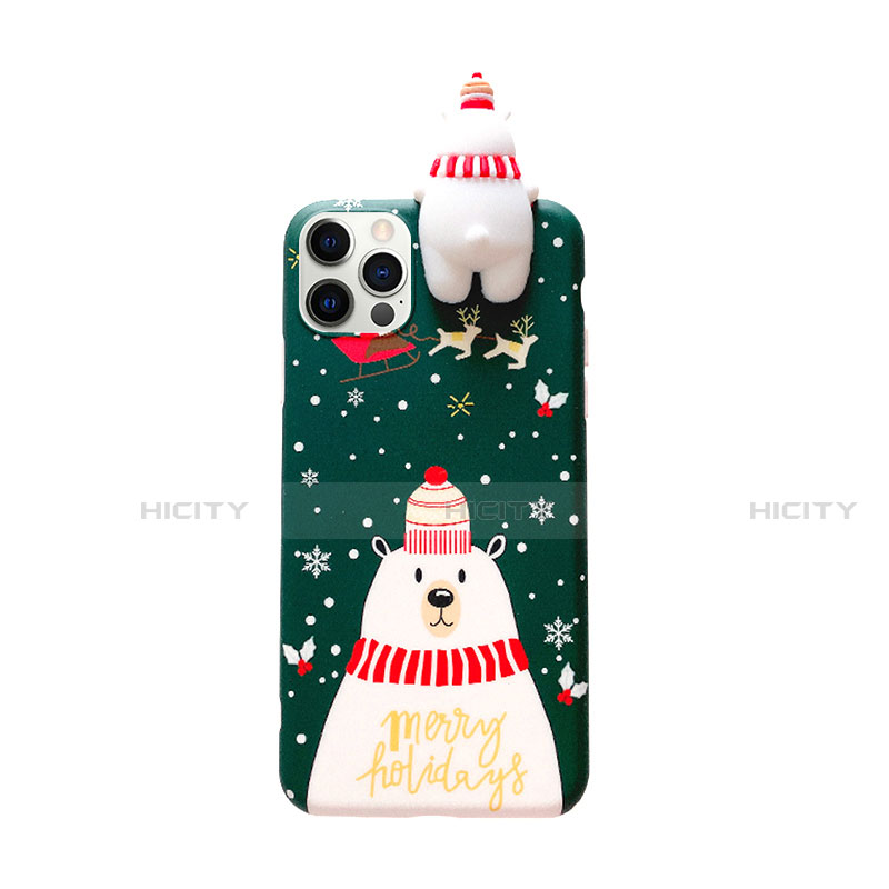 Funda Silicona Gel Goma Navidad Carcasa S02 para Apple iPhone 12 Pro Max