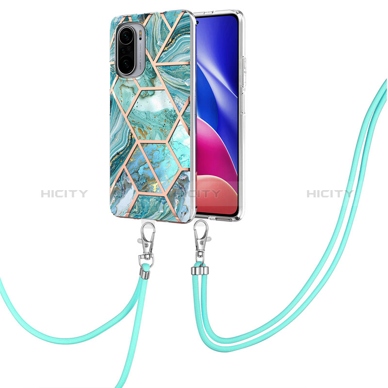 Funda Silicona Gel Goma Patron de Moda Carcasa con Acollador Cordon Lanyard Y01B para Xiaomi Mi 11X Pro 5G