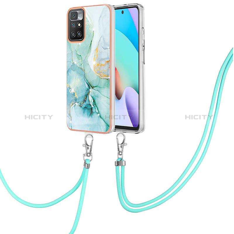 Funda Silicona Gel Goma Patron de Moda Carcasa con Acollador Cordon Lanyard Y05B para Xiaomi Redmi Note 11 4G (2021)