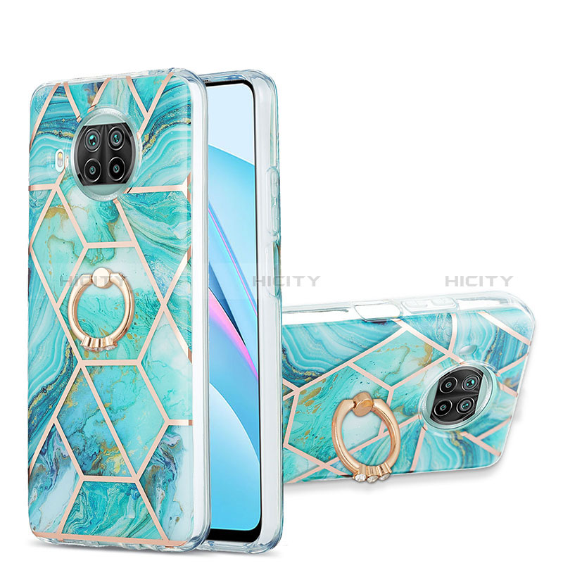 Funda Silicona Gel Goma Patron de Moda Carcasa con Anillo de dedo Soporte Y01B para Xiaomi Mi 10i 5G