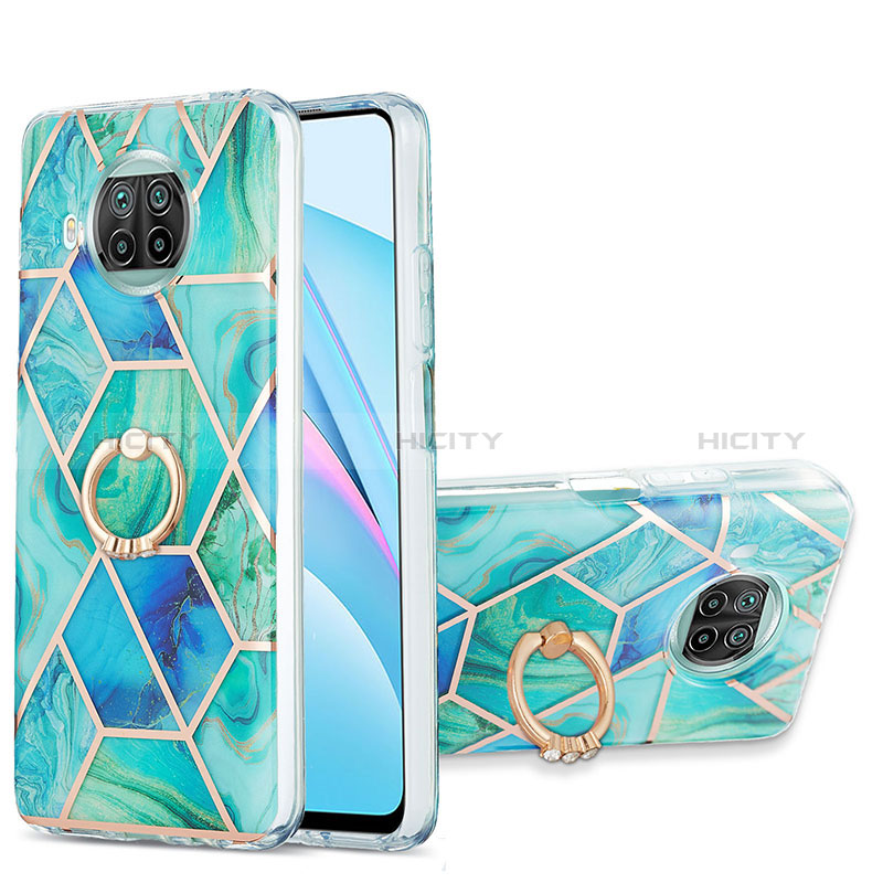 Funda Silicona Gel Goma Patron de Moda Carcasa con Anillo de dedo Soporte Y01B para Xiaomi Mi 10T Lite 5G