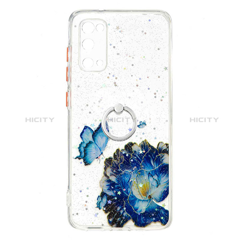 Funda Silicona Gel Goma Patron de Moda Carcasa con Anillo de dedo Soporte Y01X para Samsung Galaxy S20 5G