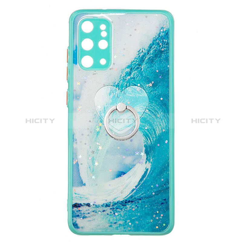 Funda Silicona Gel Goma Patron de Moda Carcasa con Anillo de dedo Soporte Y01X para Samsung Galaxy S20 Plus 5G