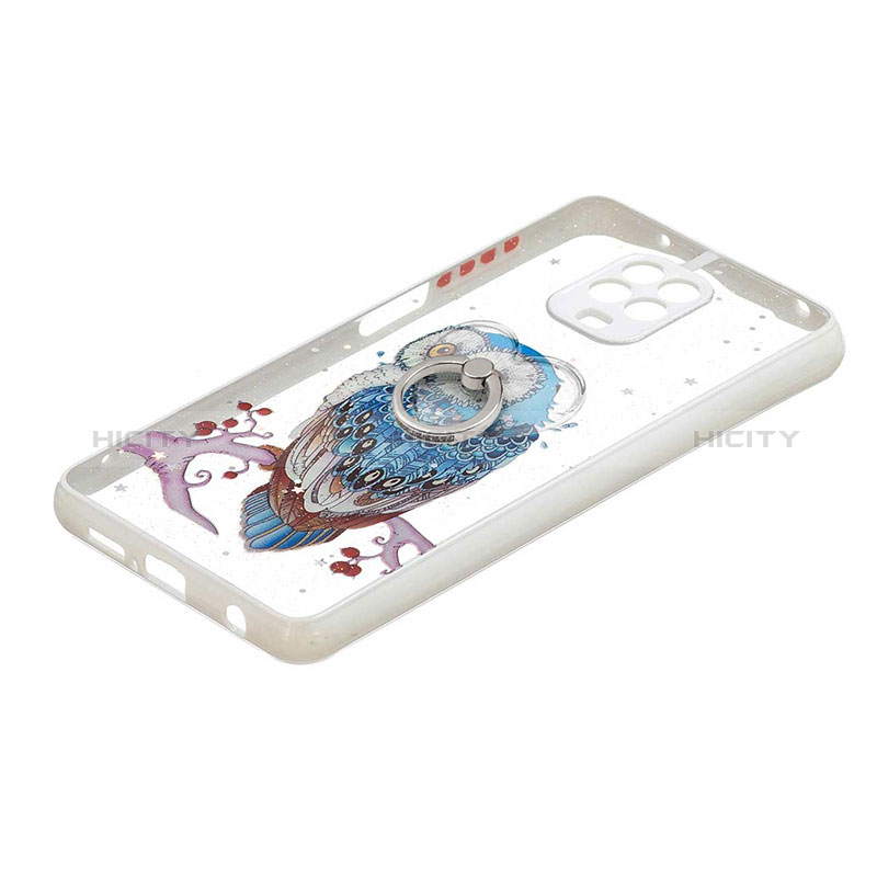 Funda Silicona Gel Goma Patron de Moda Carcasa con Anillo de dedo Soporte Y01X para Xiaomi Redmi Note 9 Pro