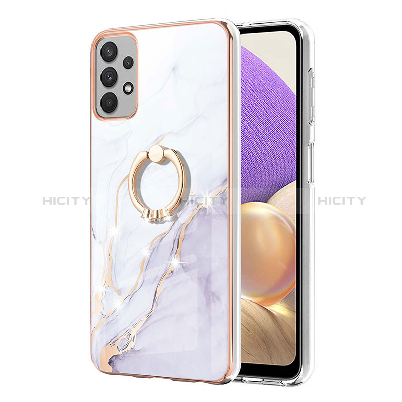 Funda Silicona Gel Goma Patron de Moda Carcasa con Anillo de dedo Soporte Y05B para Samsung Galaxy A23 5G