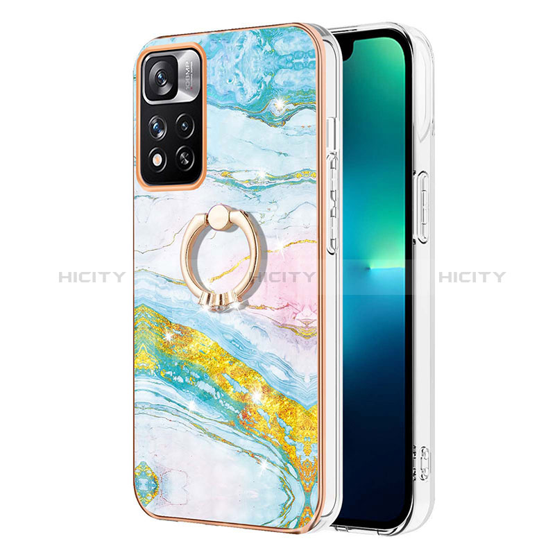 Funda Silicona Gel Goma Patron de Moda Carcasa con Anillo de dedo Soporte Y05B para Xiaomi Redmi Note 11 Pro+ Plus 5G