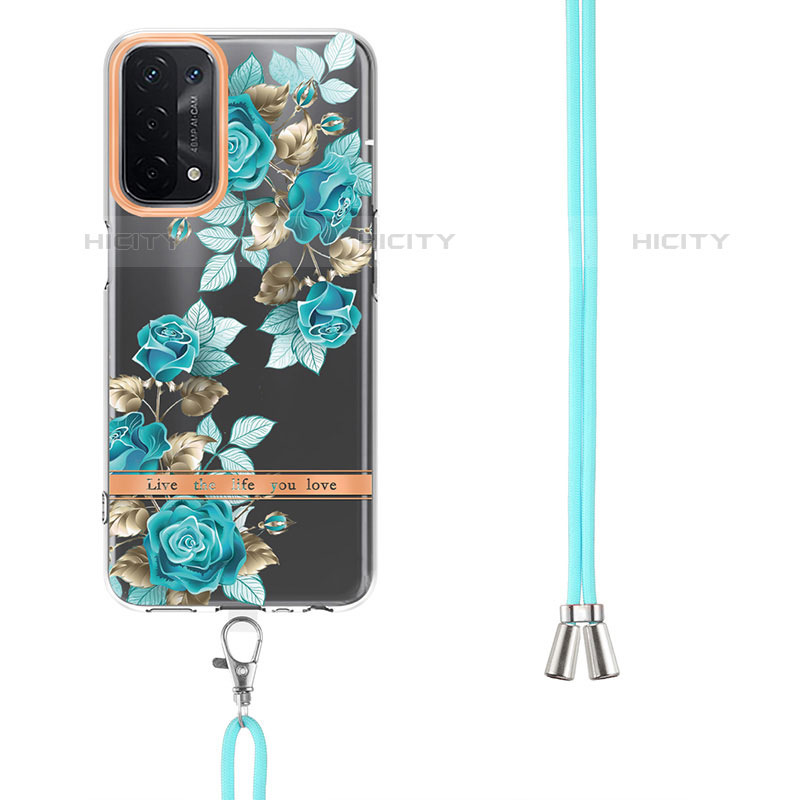 Funda Silicona Gel Goma Patron de Moda Carcasa con Anillo de dedo Soporte Y06B para OnePlus Nord N200 5G