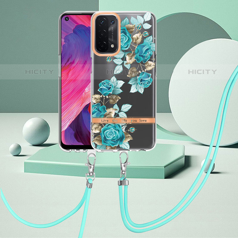 Funda Silicona Gel Goma Patron de Moda Carcasa con Anillo de dedo Soporte Y06B para OnePlus Nord N200 5G