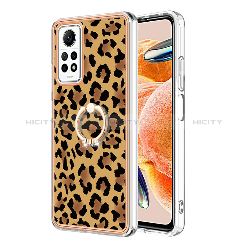 Funda Silicona Gel Goma Patron de Moda Carcasa con Anillo de dedo Soporte YB1 para Xiaomi Redmi Note 11 Pro 5G