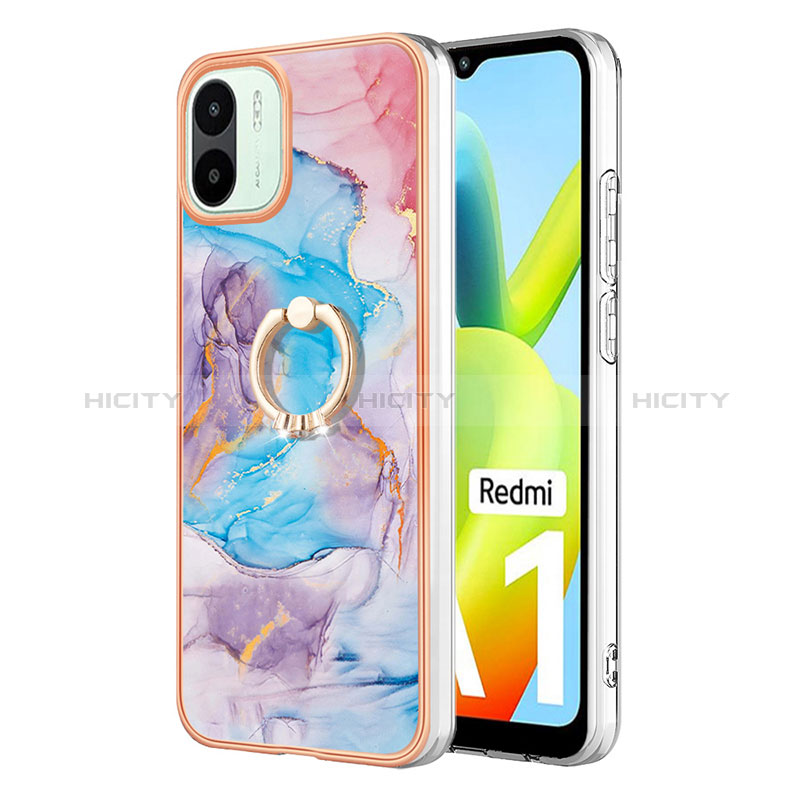 Funda Silicona Gel Goma Patron de Moda Carcasa con Anillo de dedo Soporte YB3 para Xiaomi Poco C50